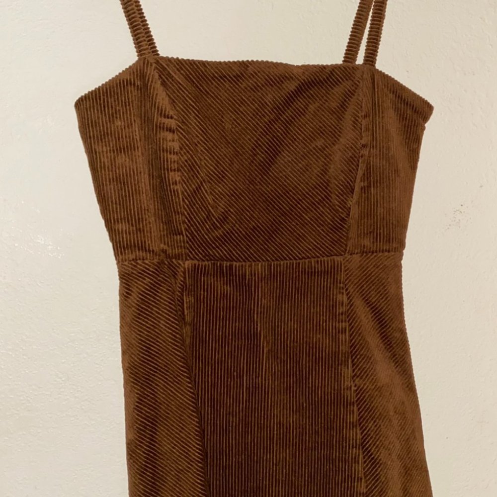 Forever 21 Brown Corduroy Dress